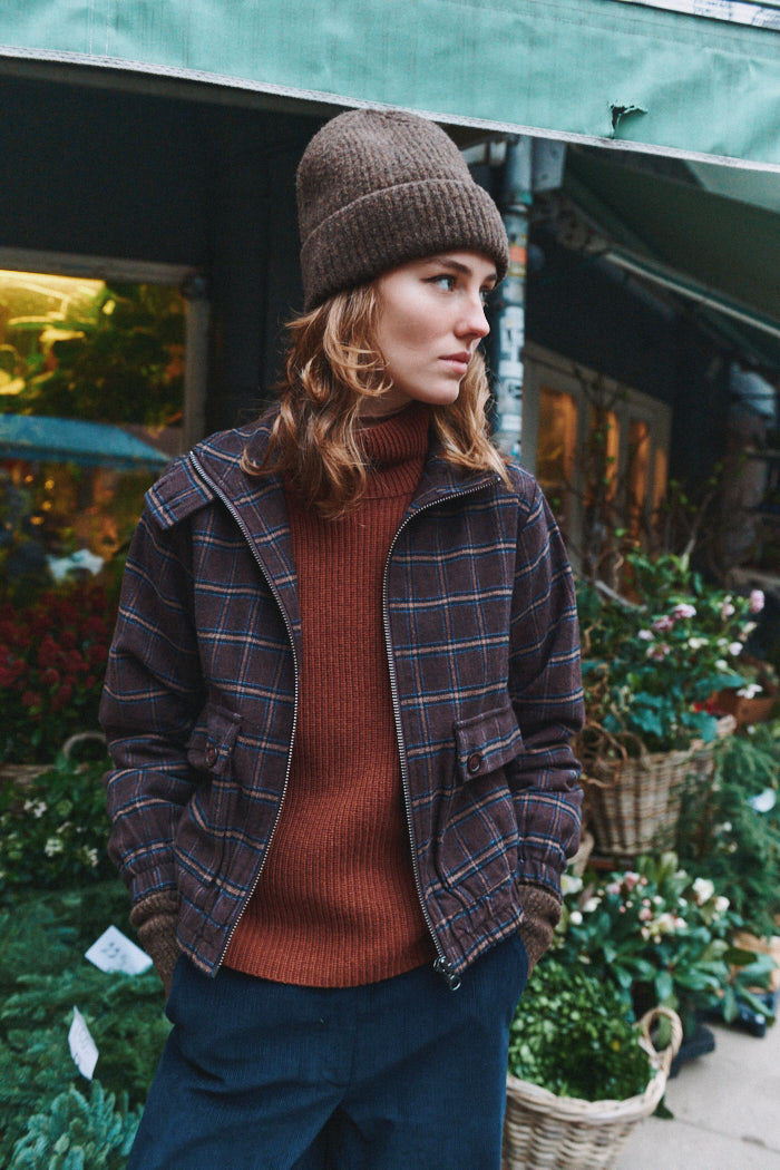 Basic Apparel Misa Zip Jacket Jakker 864 Chicory coffee